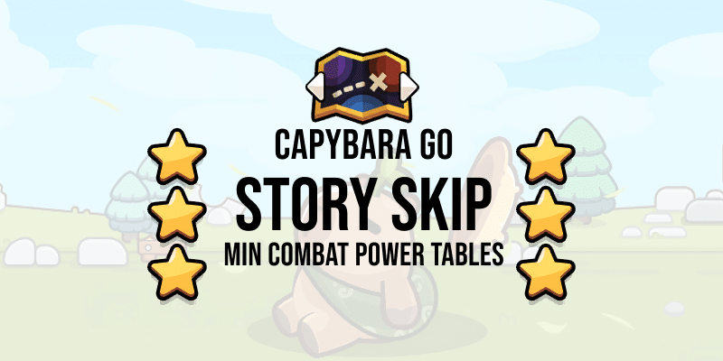 capybara go story and hard mode skip requirements